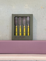 HKliving HKliving 70's Cutlery Butter Knives 'Lemon'
