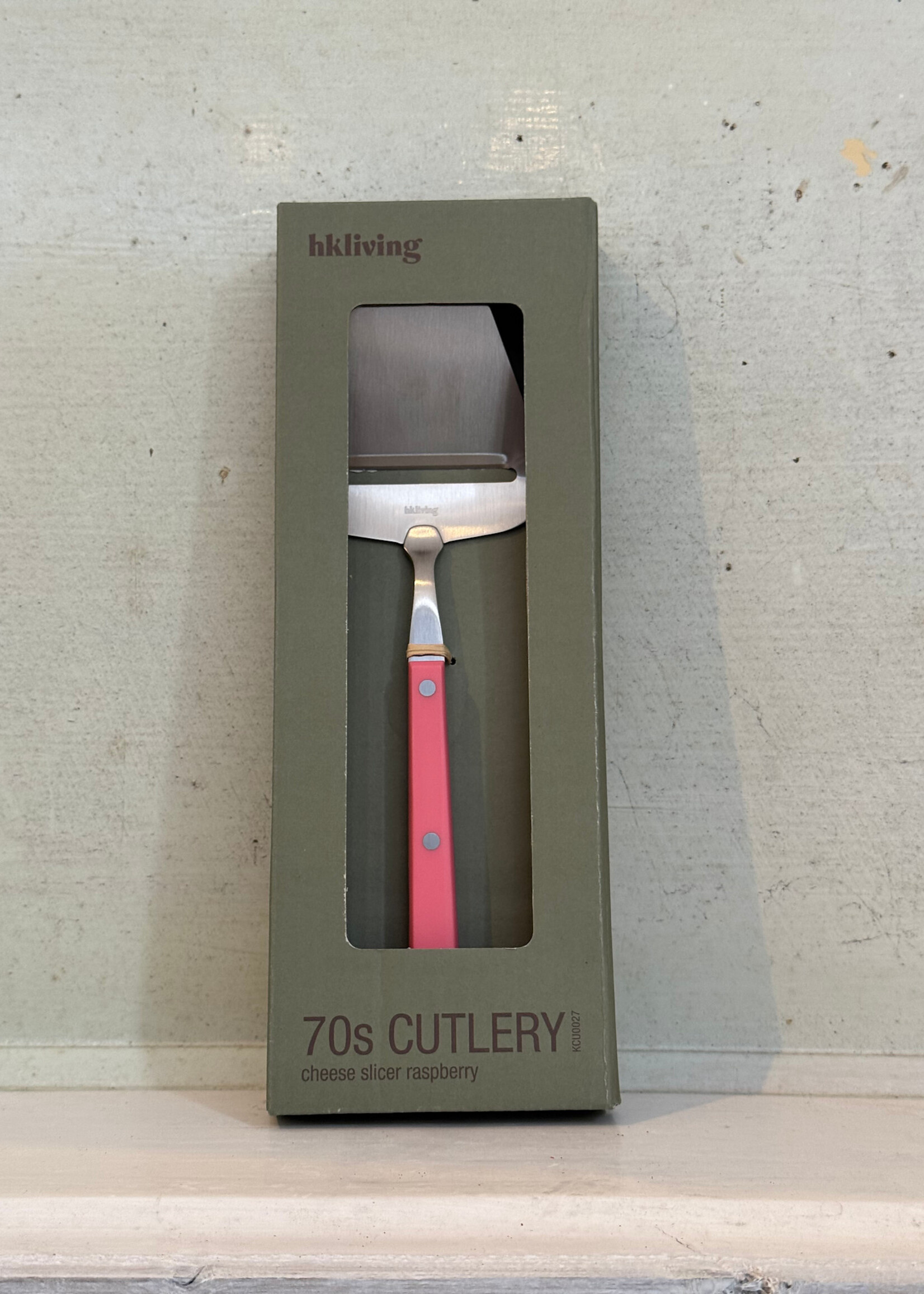 HKliving HKliving 70's Cutlery Cheese Slicer 'Raspberry'