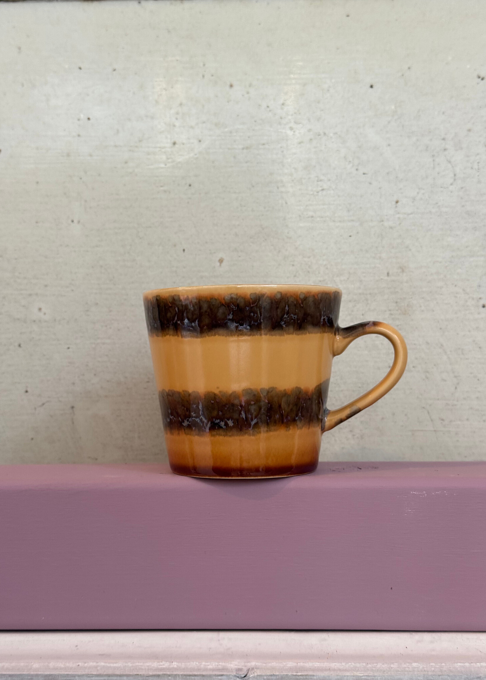 HKliving HKliving Ceramic 70's Cappuccino Mug 'Cliffs'