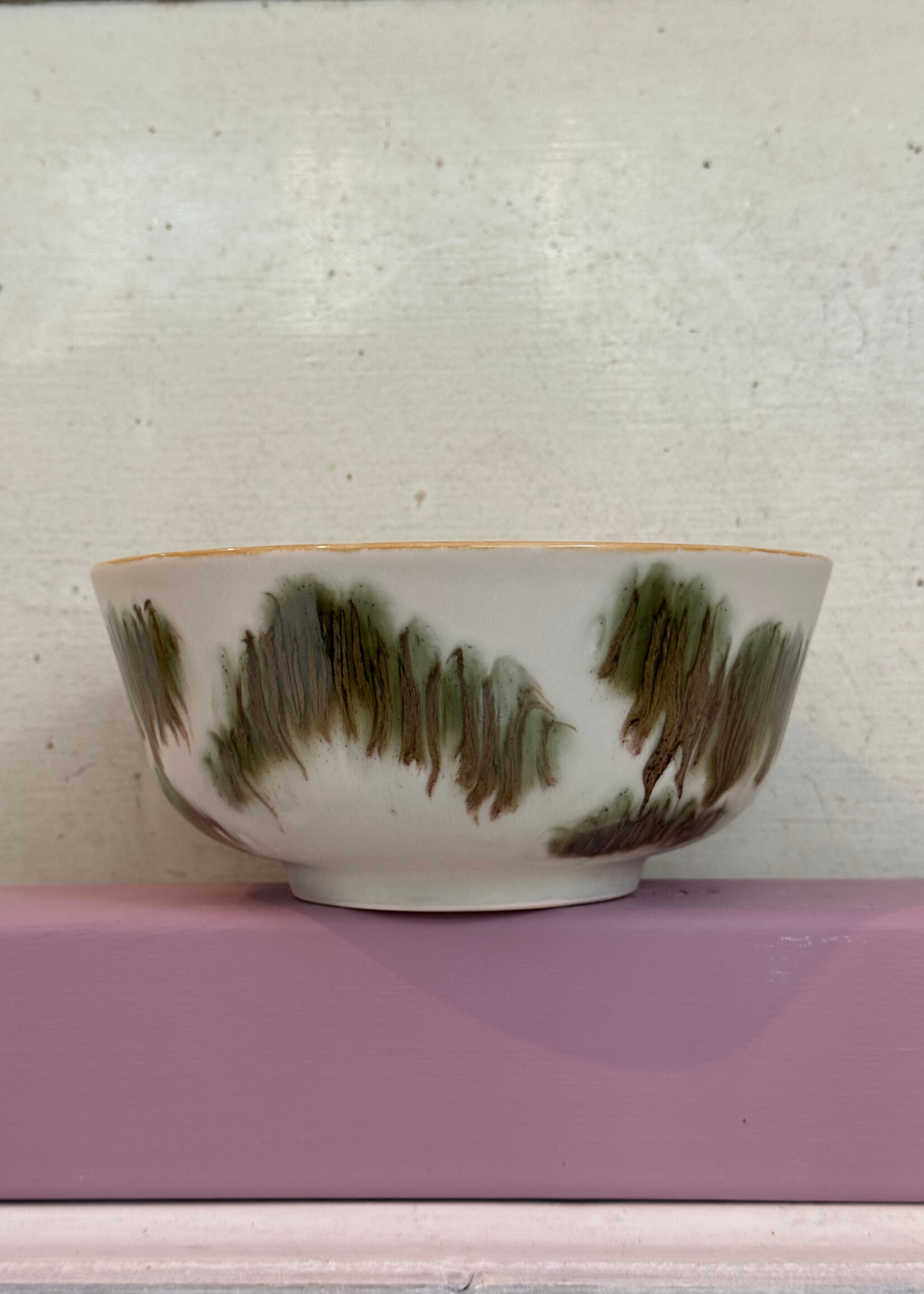 HKliving HKliving Ceramic 70's Ramen Bowl 'Tide'