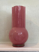HKliving HKliving Glass Vase 'Flamingo Pink'