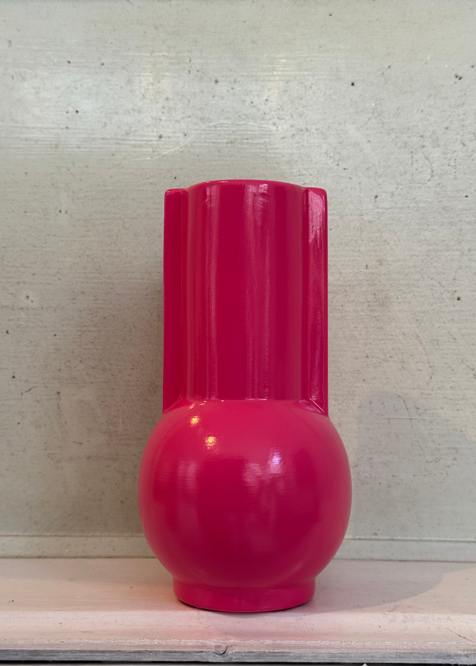 HKliving HKliving Ceramic Vase 'Hot Pink'
