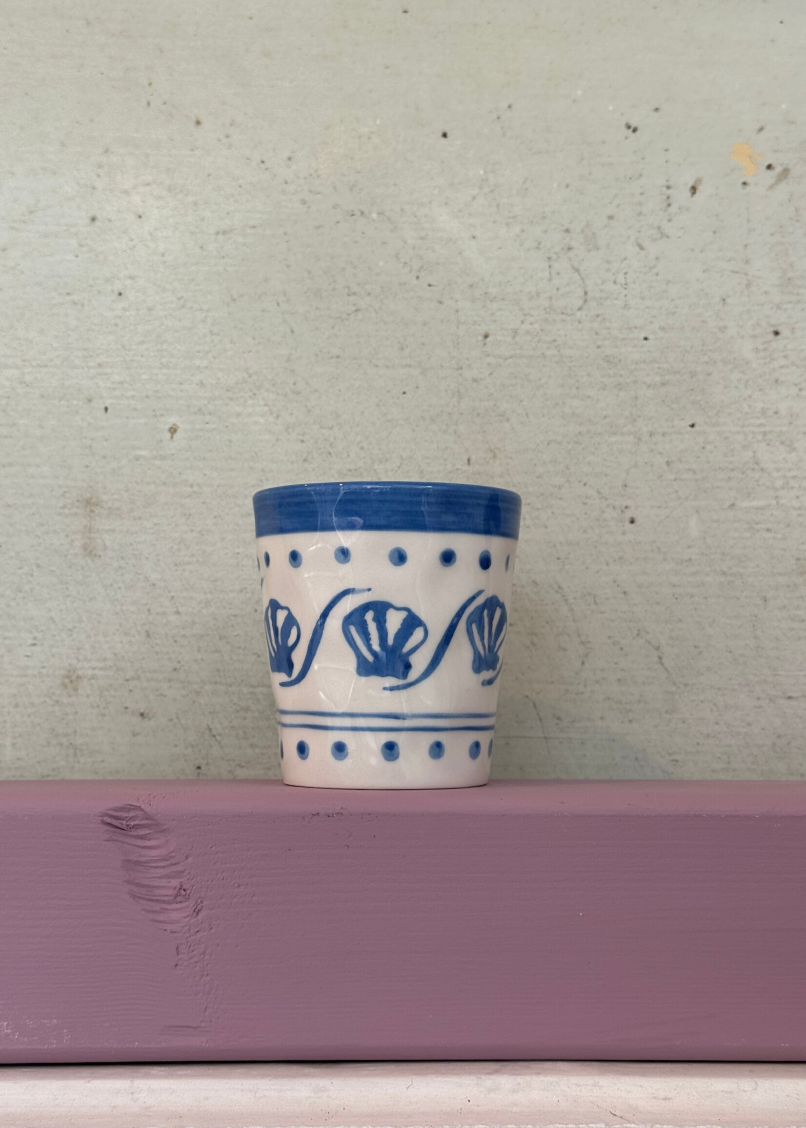 Anna + Nina Anna + Nina Azure Shore Coffee Cup
