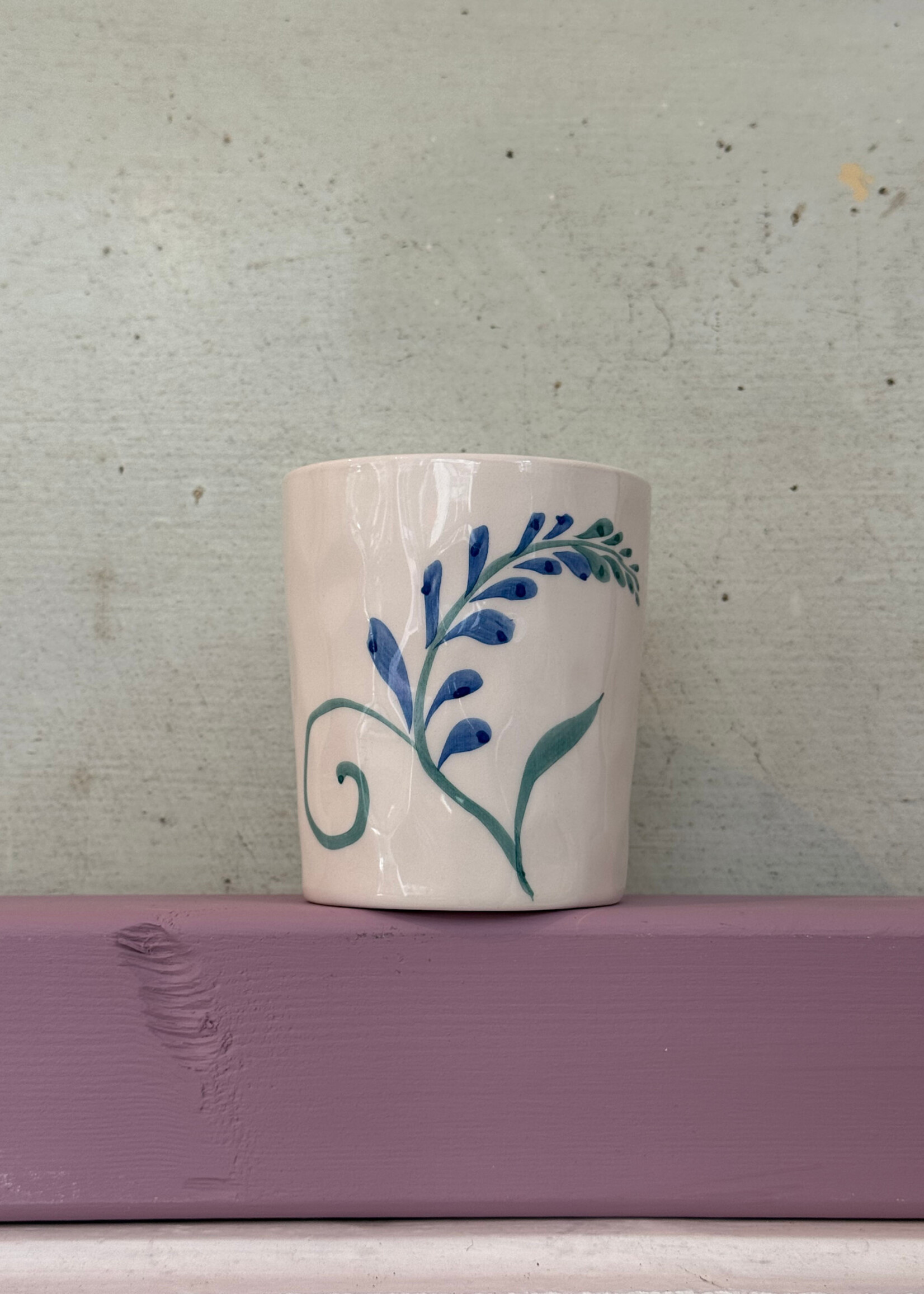 Anna + Nina Anna + Nina Indigo Flora Latte Cup