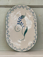 Anna + Nina Anna + Nina indigo Flora Serving Platter
