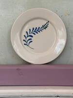 Anna + Nina Anna + Nina Indigo Flora Breakfast Plate