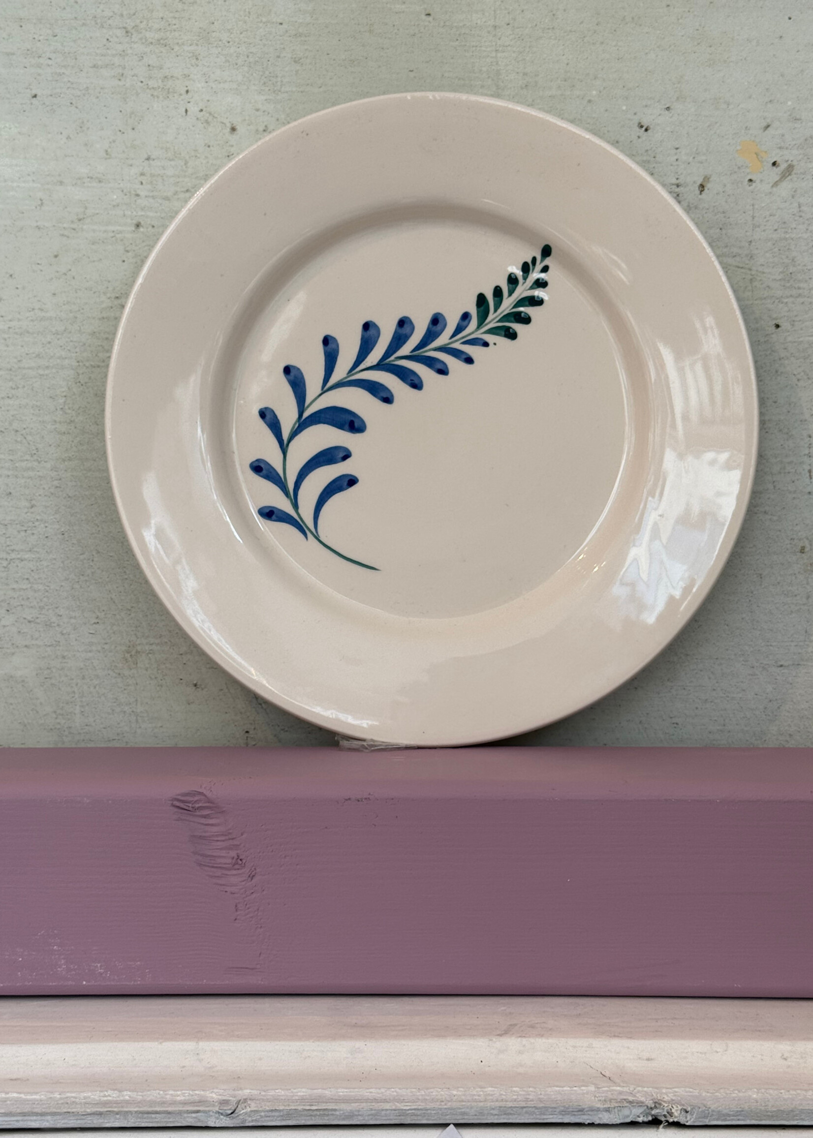 Anna + Nina Anna + Nina Indigo Flora Breakfast Plate