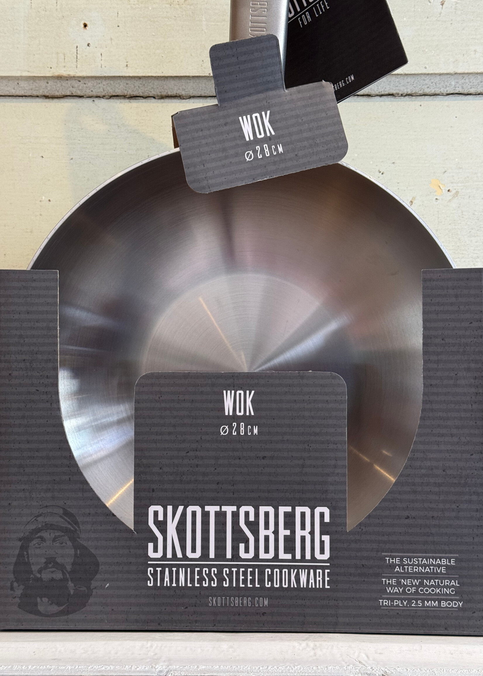 Skottsberg Skottsberg Wok RVS 28 cm