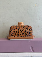 Anna + Nina Anna + Nina Leopard Butter Dish