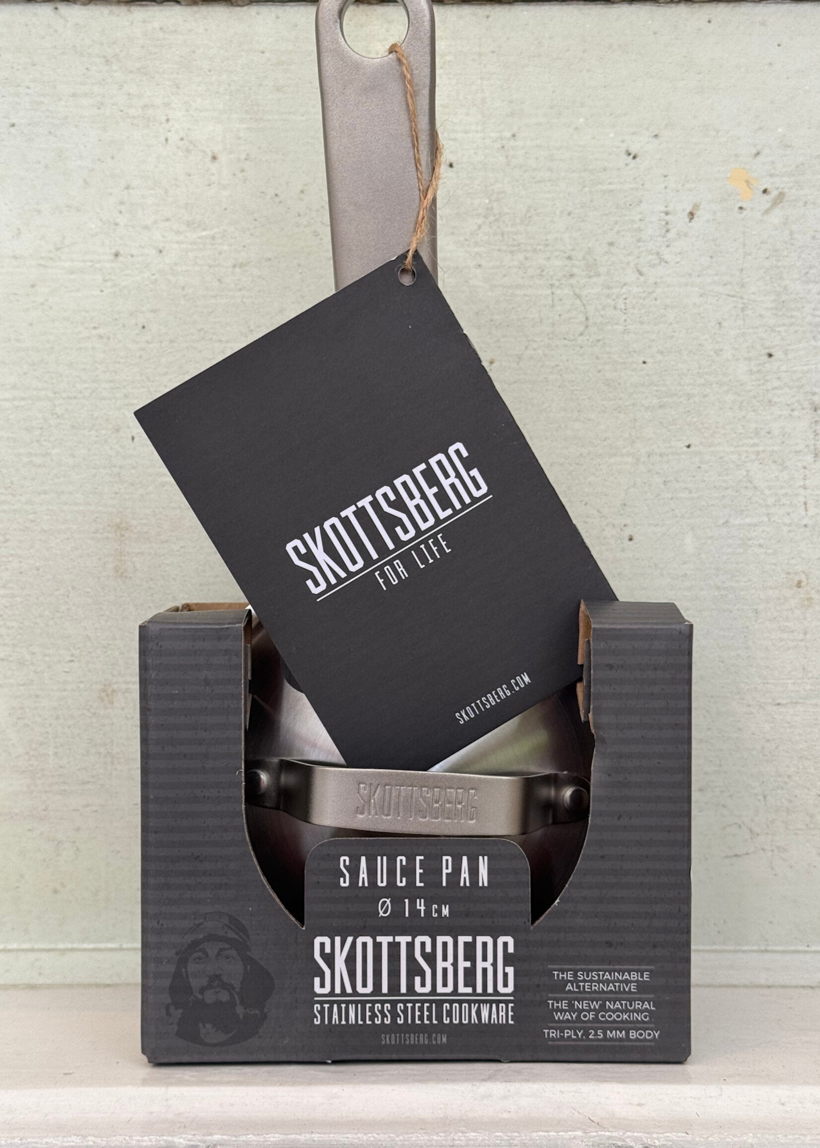 Skottsberg Skottsberg Steelpan met Deksel RVS 14 cm