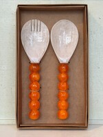 Anna + Nina Anna + Nina Copper Dawn Salad Server Set