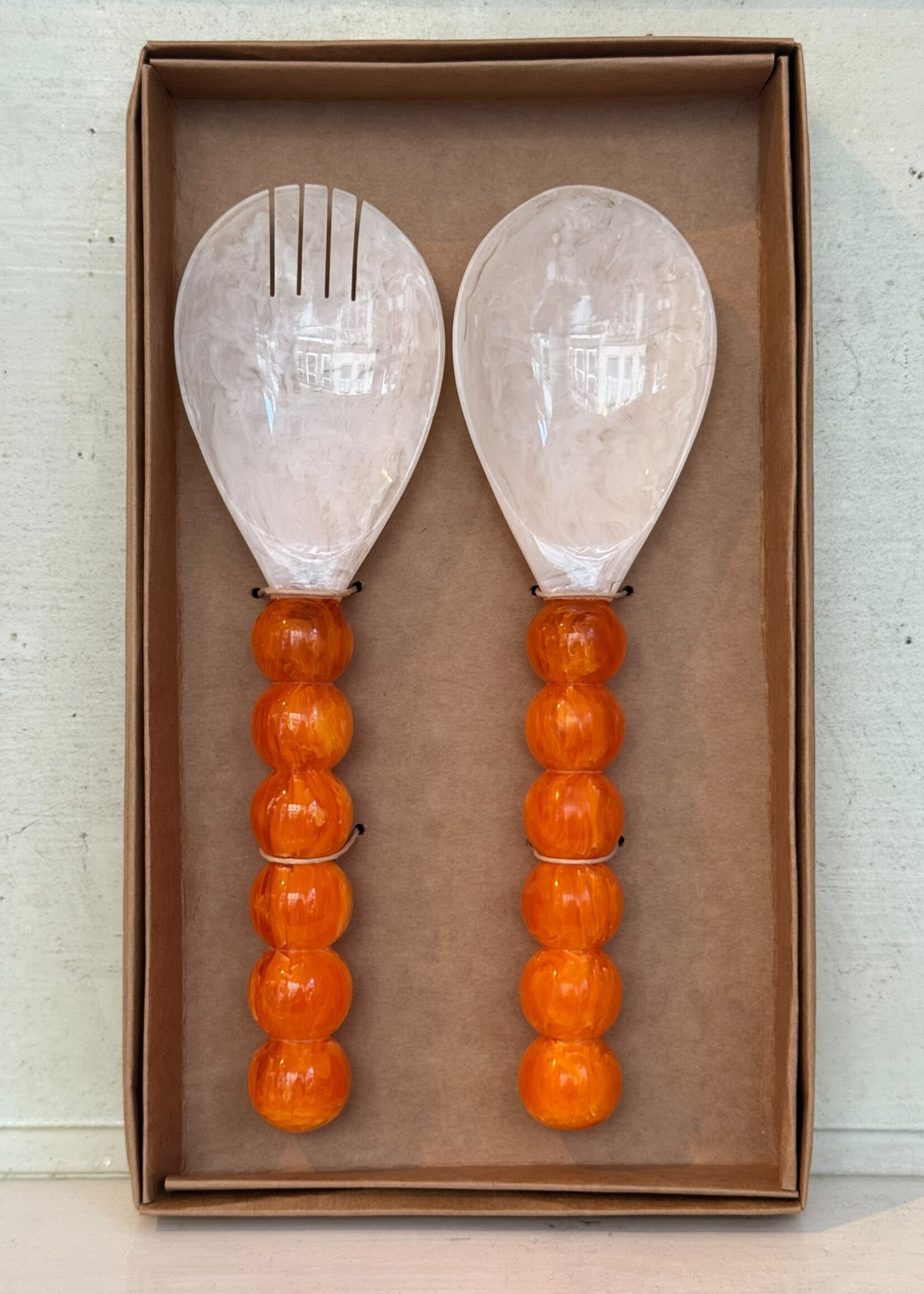 Anna + Nina Anna + Nina Copper Dawn Salad Server Set
