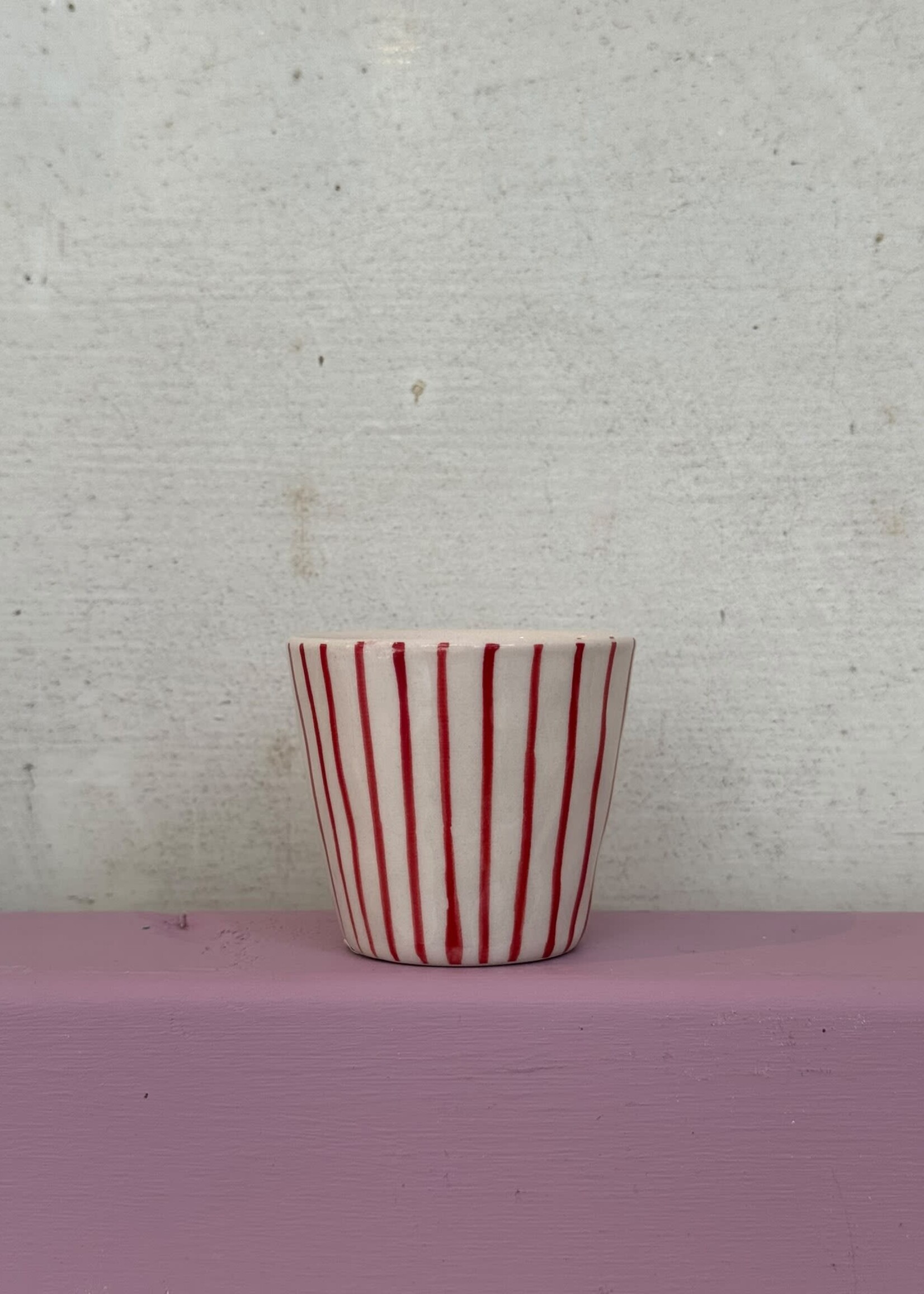 Anna + Nina Anna + Nina Rusty Espresso Cup - Red