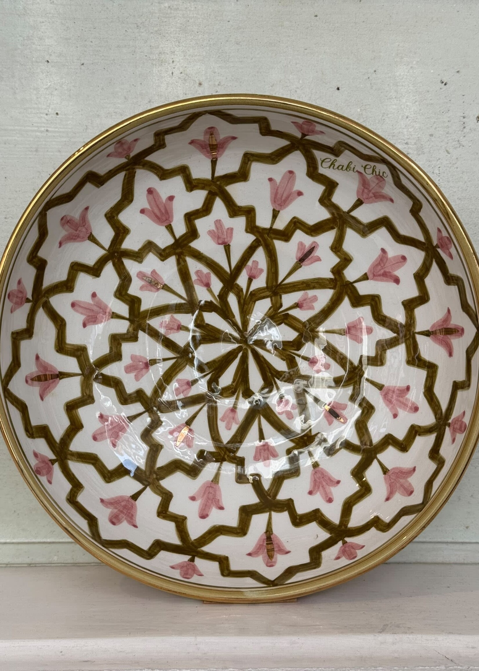 Chabi Chic Chabi Chic Small Salad Bowl Lmida 'Kaki/Blush'