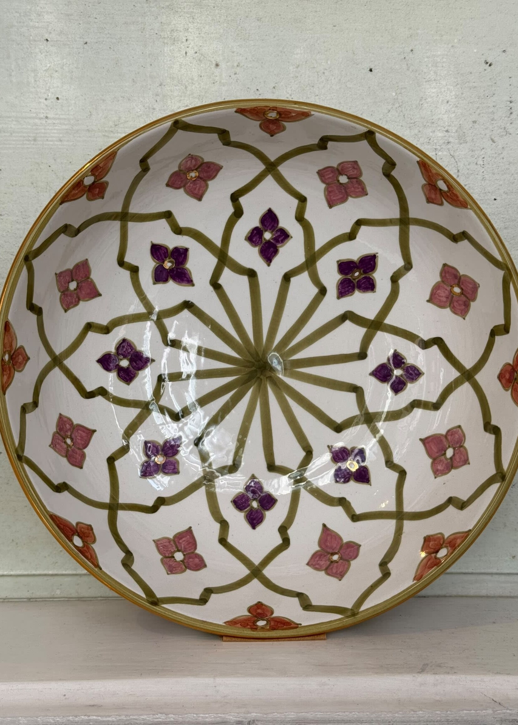 Chabi Chic Chabi Chic Small Salad Bowl 70s 'Aubergine/Blush'