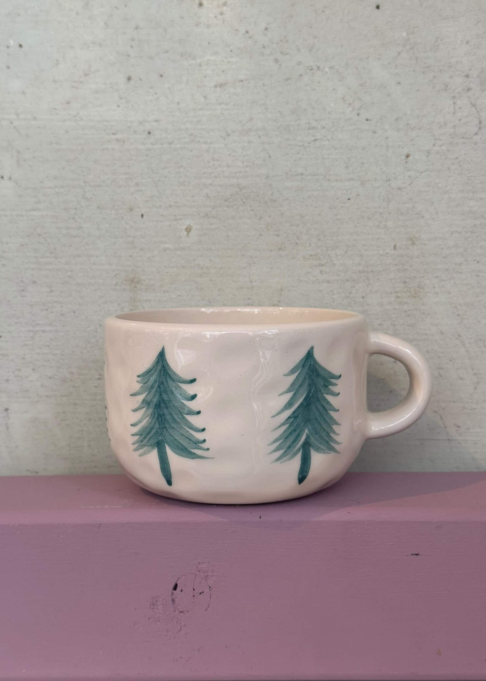 Anna + Nina Anna + Nina Christmas Forest Cappuccino Mug