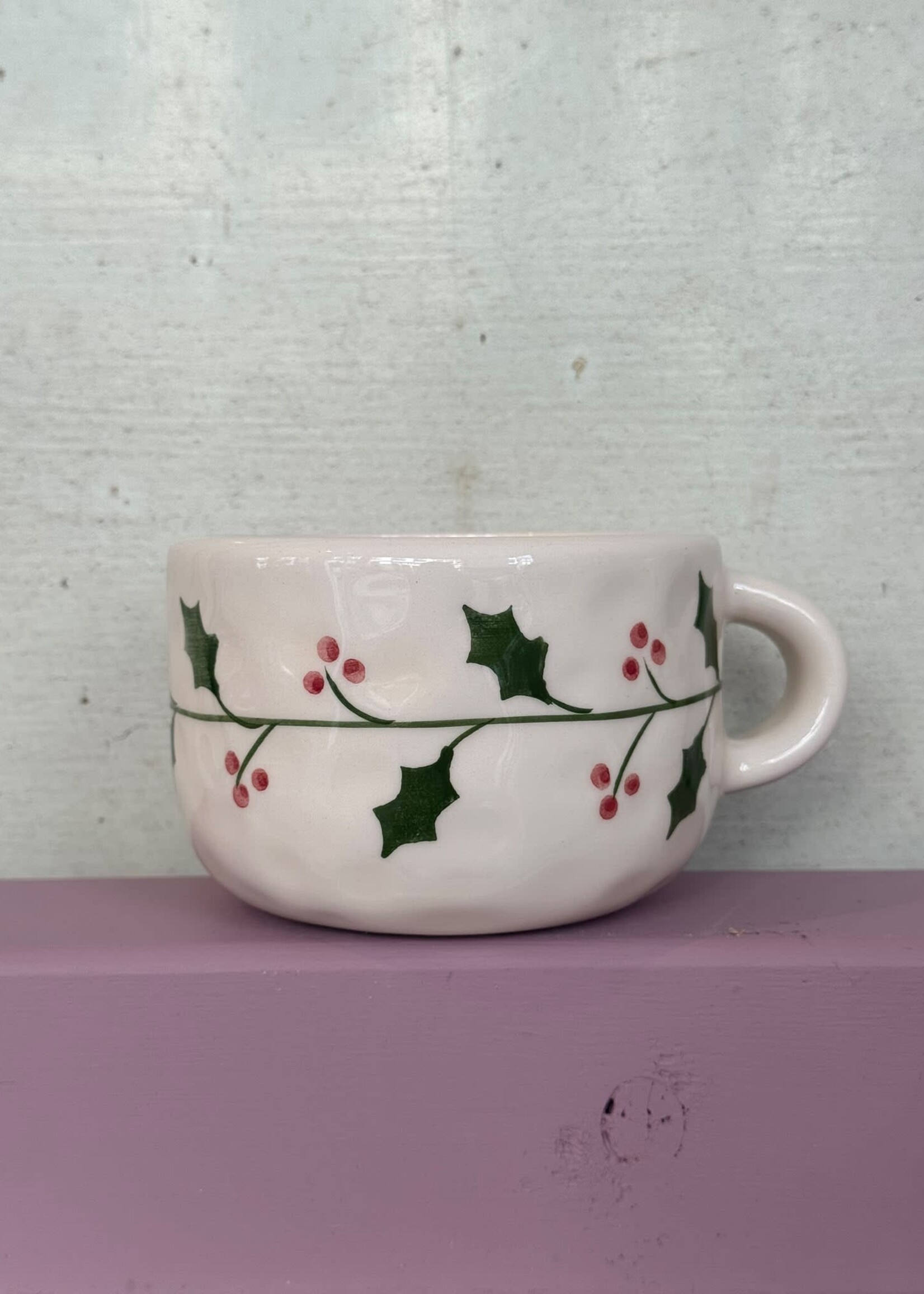 Anna + Nina Anna + Nina Holly Cappuccino Mug