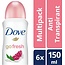 Dove Dove Go Fresh Pomegranate & Lemon Deodorant - 6 x 150 ml