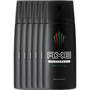 Axe Africa For Men - 6 x 150 ml - Deodorant Spray - Voordeelverpakking