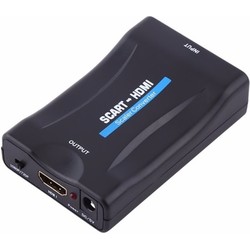 Coretek Scart naar HDMI converter - voeding via USB / zwart