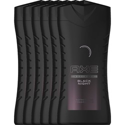 Axe Black Night For Men - 250 ml - Douche Gel - 6 stuks - Voordeelverpakking