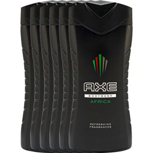 Axe Africa For Men - 6 x 250 ml - Douchegel - Voordeelverpakking