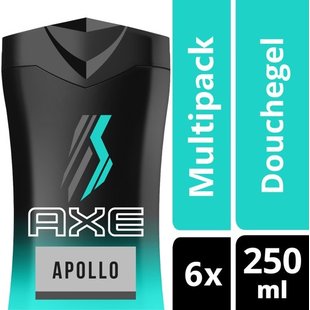 Axe Apollo For Men Douchegel - 6 x 250 ml - Voordeelverpakking
