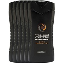 Axe Dark Temptation For Men - 6 x 250 ml - Douchegel - Voordeelverpakking