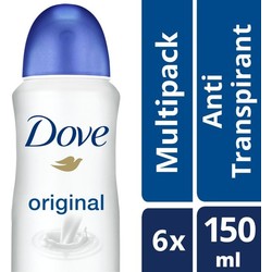 Dove Original Women Deodorant - 6 x 150 ml - Voordeelverpakking