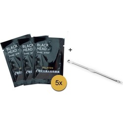 Pilaten blackhead masker - 5 sachets + comedone lepel voor alle overgebleven puisten