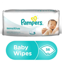 Pampers Sensitive Billendoekjes | 12 x 56 billendoekjes | Ultra zachte billendoekjes voor de gevoelige huid | Als beste ervaren | Voordeelverpakking | Voordeelbox | 12 pakken a 56 stuks | 672 doekjes | Beste kwaliteit