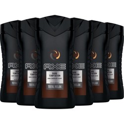 Axe Dark Temptation For Men Douchegel - 6 x 250 ml - Voordeelverpakking