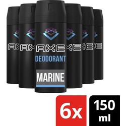Axe Marine  Deodorant - 6 x 150 ml - Voordeelverpakking