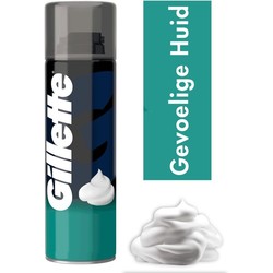 Gillette scheerschuim - sensitive  -  3x 200ml - zwart