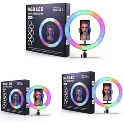 RGB LED Ring Light Telefoonhouder Fotografie - Selfie