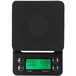 IMTEX -  Keukenweegschaal met Timer - 3000 gram - Zwart - A13