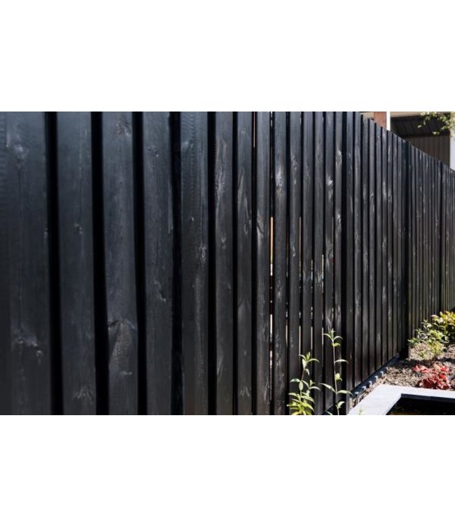 Sichtschutz "Roermond" 130x180 cm schwarz besprüht