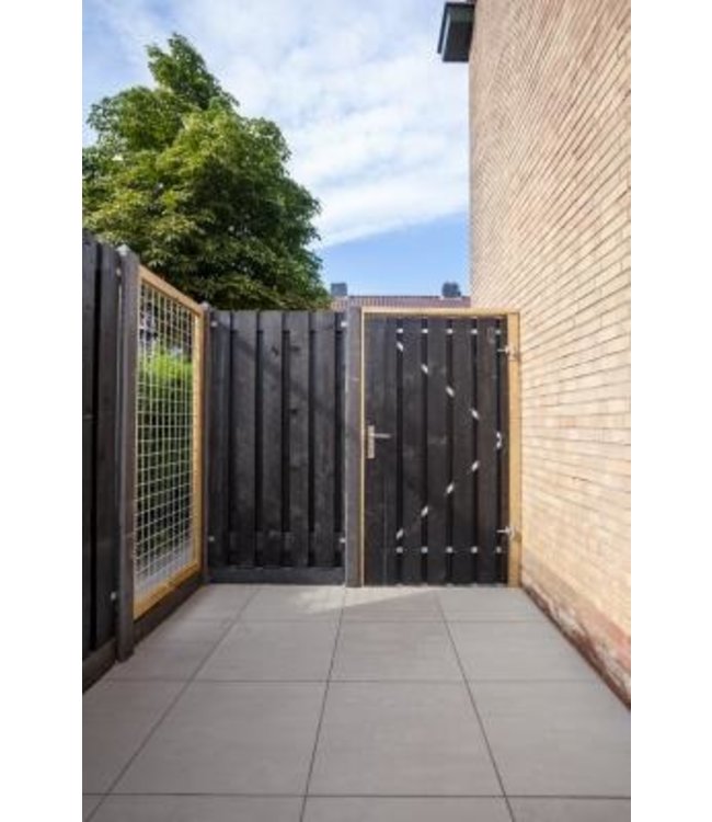 S-Tür "Roermond" 200x100 cm schwarz besprüht