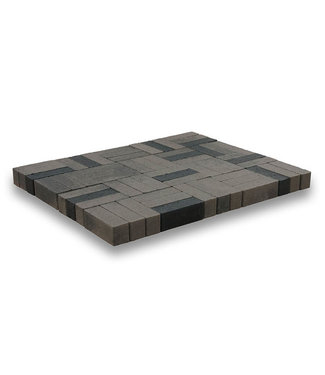 Dickformat Grau/Schwarz scharfkantig 20x6,5x6,5 cm