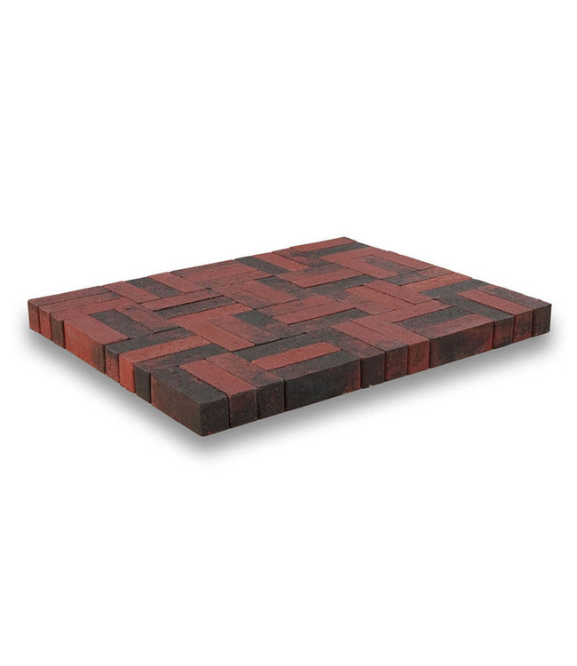 Dickformat Rot/Schwarz scharfkantig 20x6,5x6,5 cm