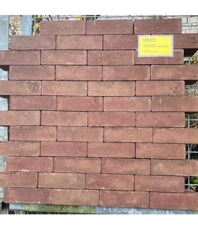 Restposten 06 11 m² Strackstone Weinrot/Ocker 21x7x8 cm