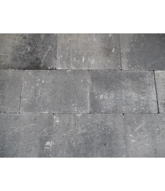 Altstadtpflaster Scharfkantig Grau-Schwarz 30x20x4 cm