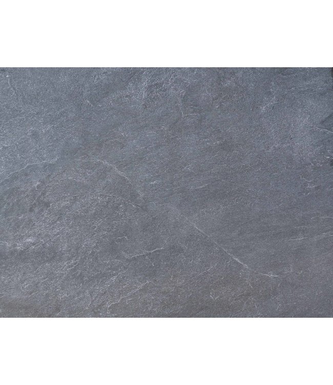 Keramische Terrassenplatte Ceramaxx Andes Nero 60x120x3 cm