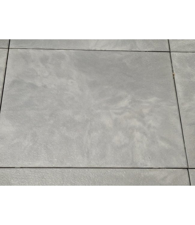 Beschichtete Terrassenplatte Axenta Premium Plata Flach Silber/Grau 60x60x4 cm