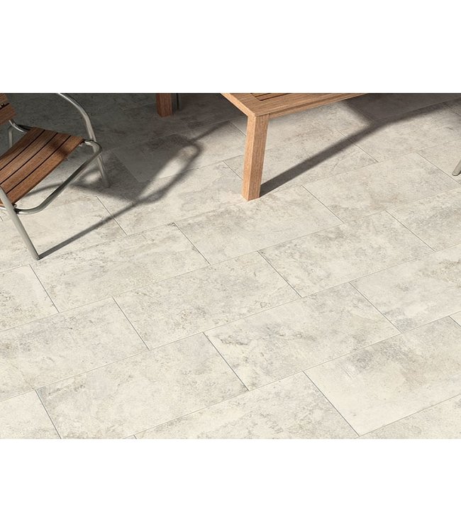 Keramische Terrassenplatte Bari Creme 40x80x2 cm