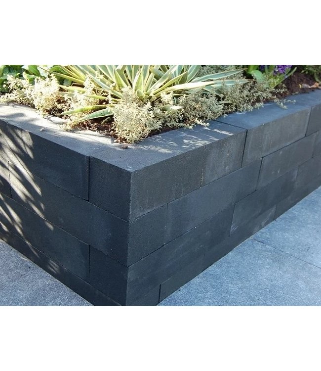 Mauerstein Wallblock New Anthrazit 30x15x15 cm