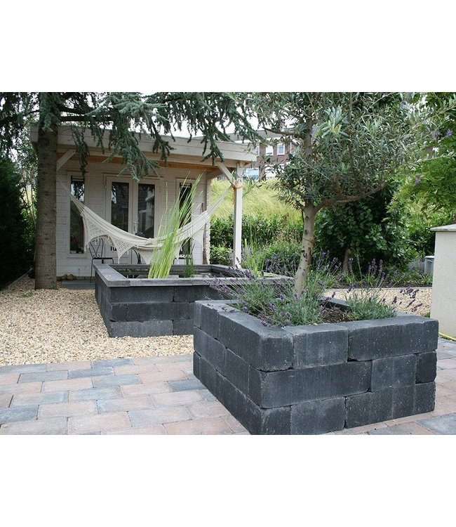 Mauerstein Wallblock Old Anthrazit 60x15x15 cm