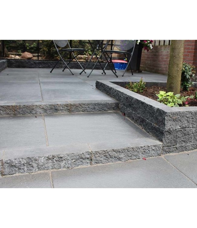 Mauerstein Wallblock Splitt Anthrazit 60x15x12 cm