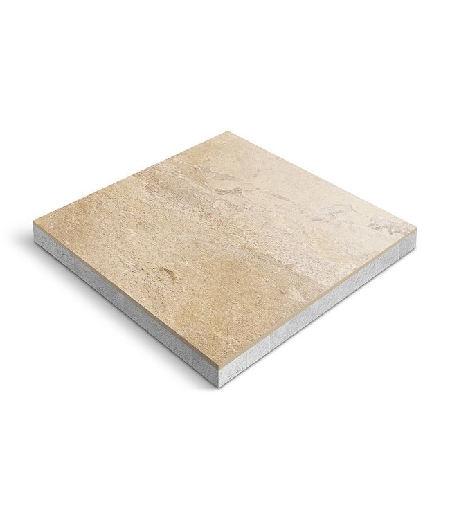 Verbundplatte CeraDeco Quartz  Gold 60x60x4 cm