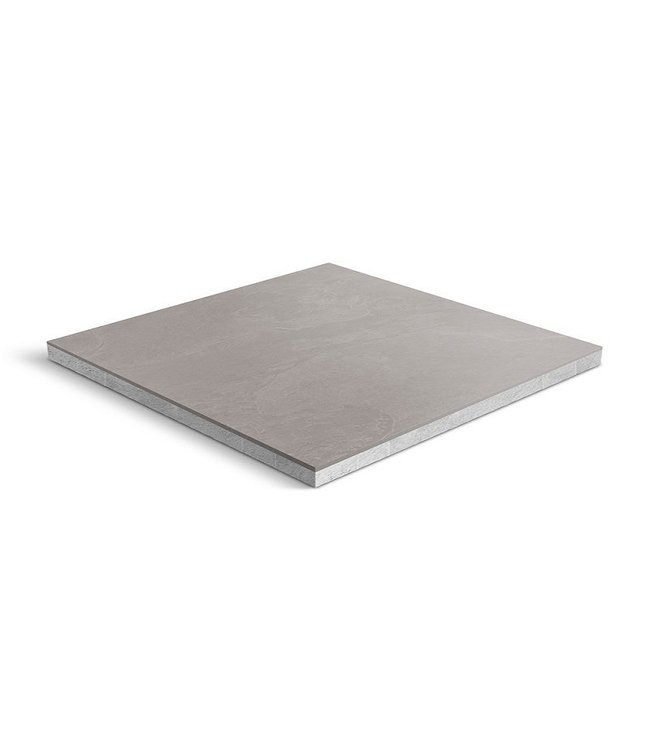 Verbundplatte CeraDeco Nordica Grey 90x90x5 cm